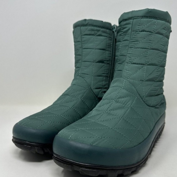 Bogs Shoes - Bogs Snowday II Mid Waterproof Slip On Winter Snow Boot Jade Sz 7 New
